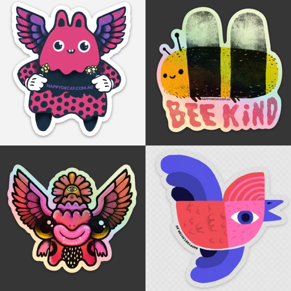 Flying Friends stickers