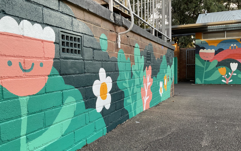 school-mural-walkway