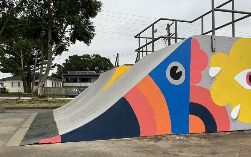 skate park mural