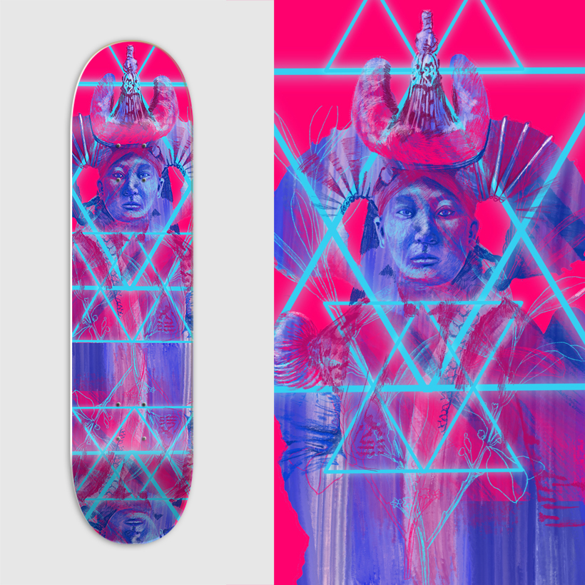 skateboard deck art