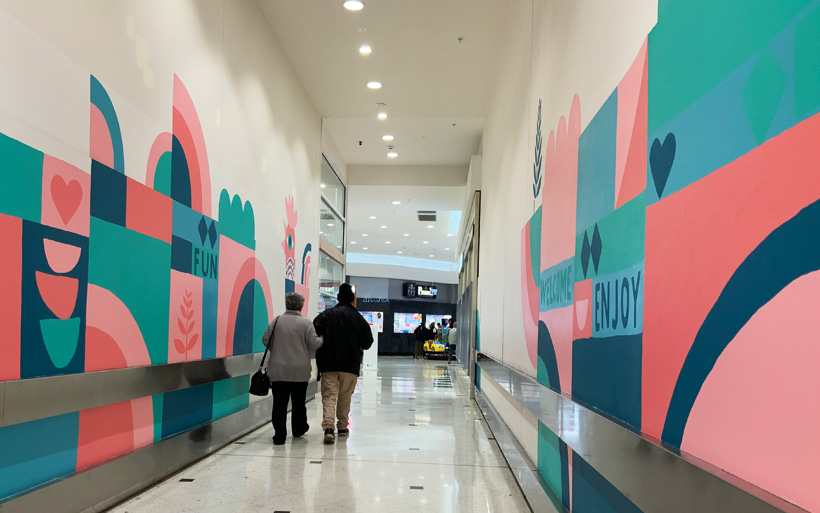 walkway mural